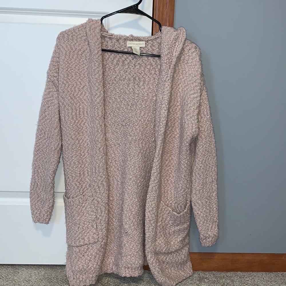 Super cozy, oversized cardigan with hood
